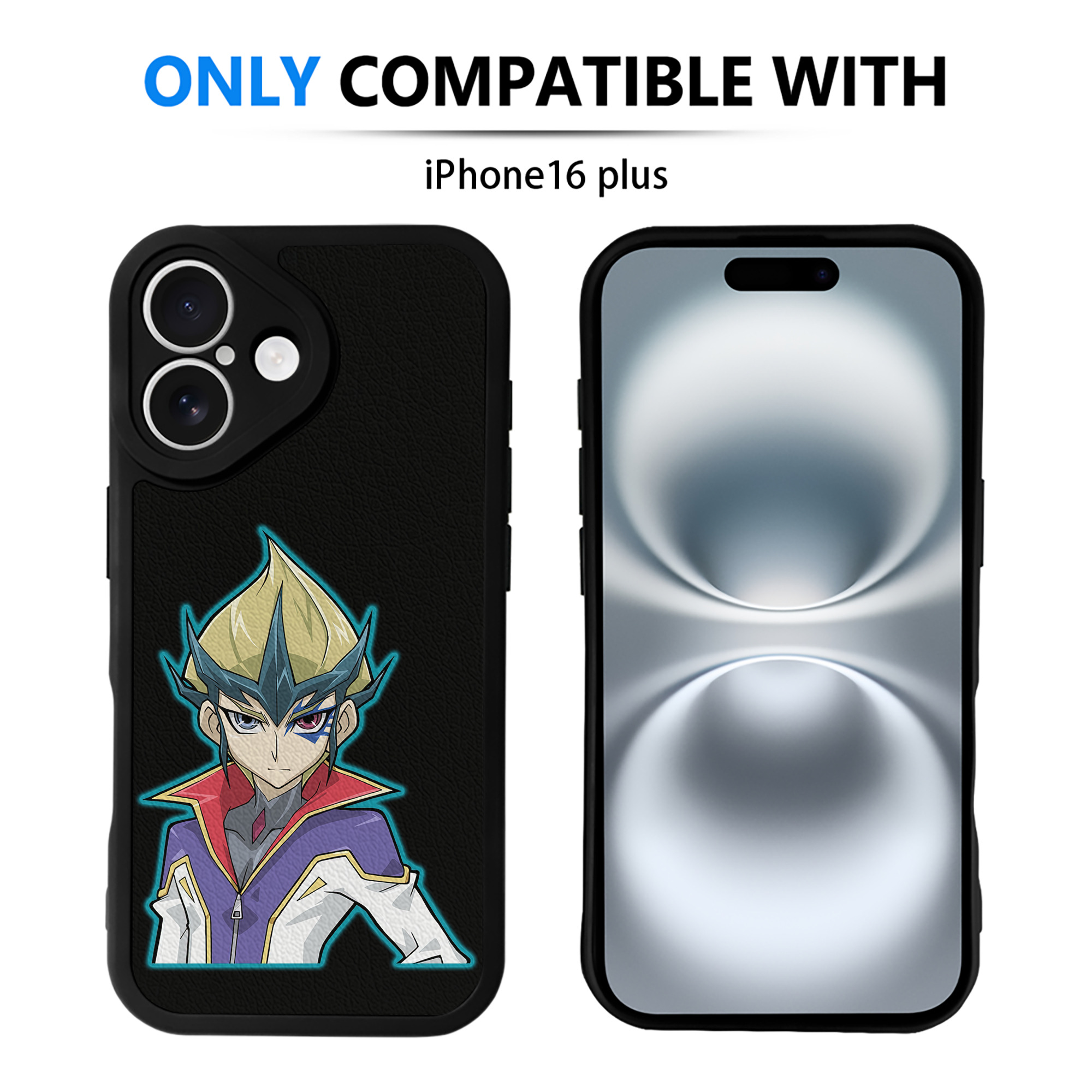 遊☆戯☆王 Yu-Gi-Oh! 【iPhone 16シリーズ対応】シリコンスマホケース（レザー調） 材質：シリコン